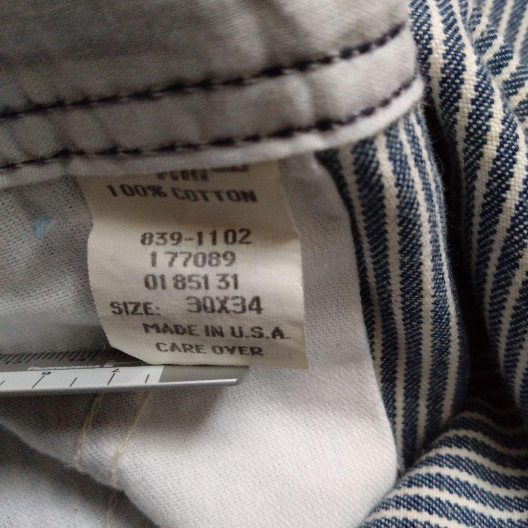 90's OSHKOSH オーバーオール USA製 ヒッコリーストライプ