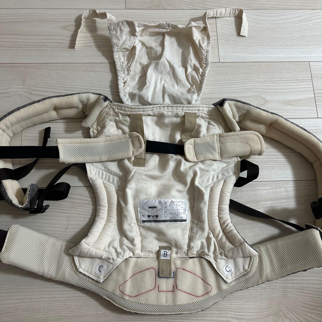 サンアンドビーチ 抱っこ紐OM-1 ishi-keri ヘッドサポート付き