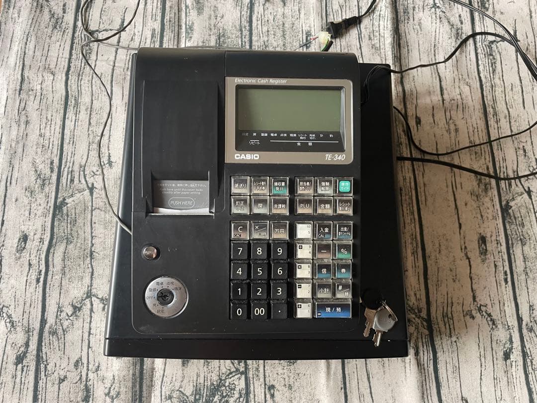 レジ　カシオ　TE340 CASIO ジャーナル付き　レジペーパー　レジスター
