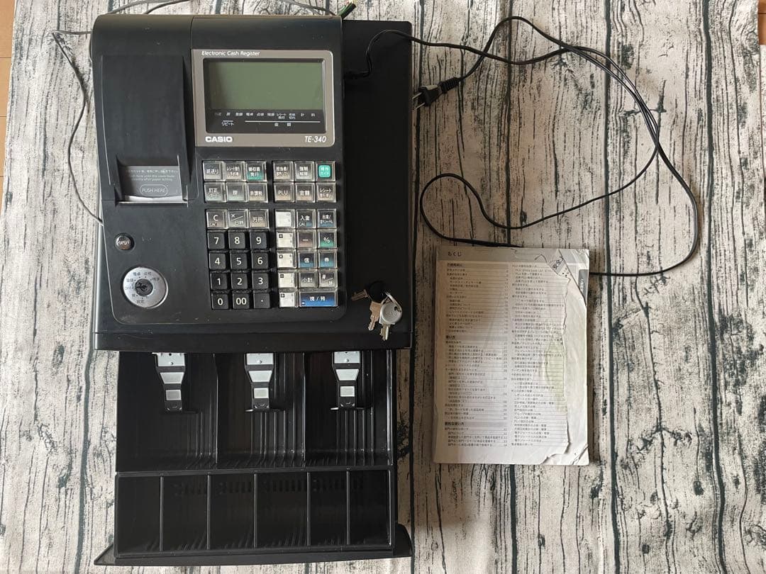 レジ　カシオ　TE340 CASIO ジャーナル付き　レジペーパー　レジスター