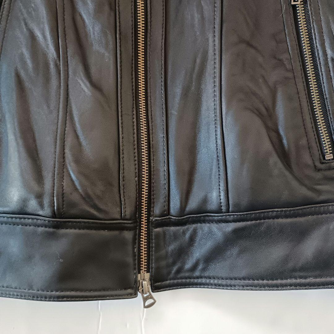 美品✦Jackrose ジャックローズ ファー付　ラクーン ライダース 黒