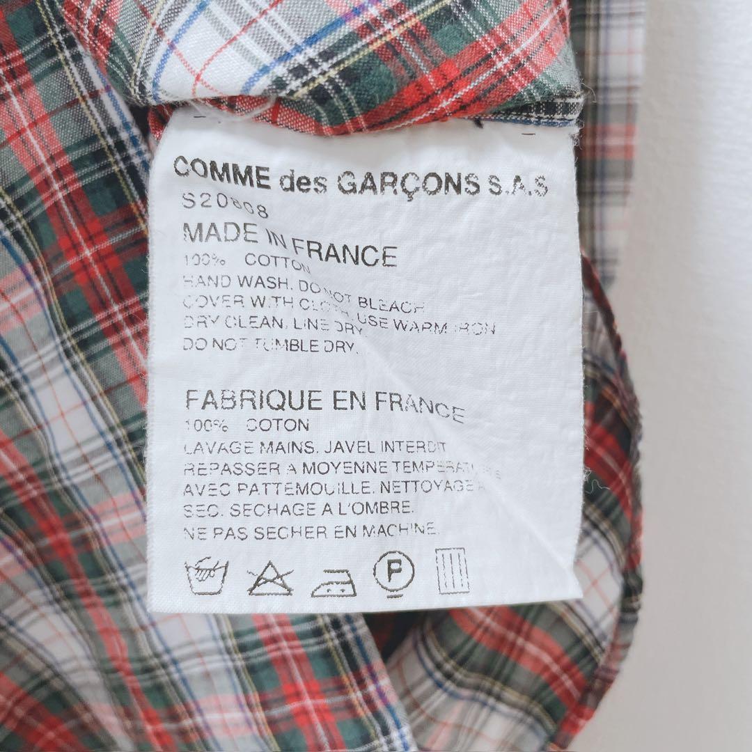 コムデギャルソンシャツ　シャツ　羽織　カジュアル　丸襟　薄手　コットン100　Ｓ