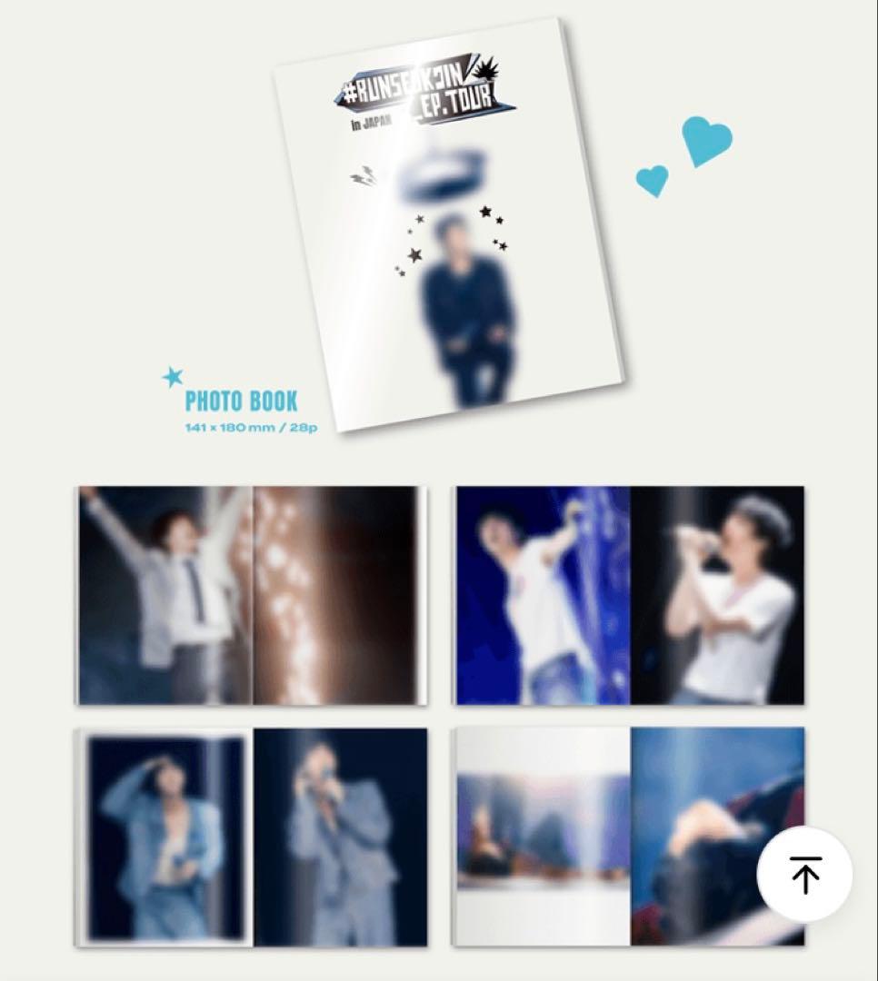 BTS Jin RUNSEOKJIN_EP.TOUR in JAPAN 未開封