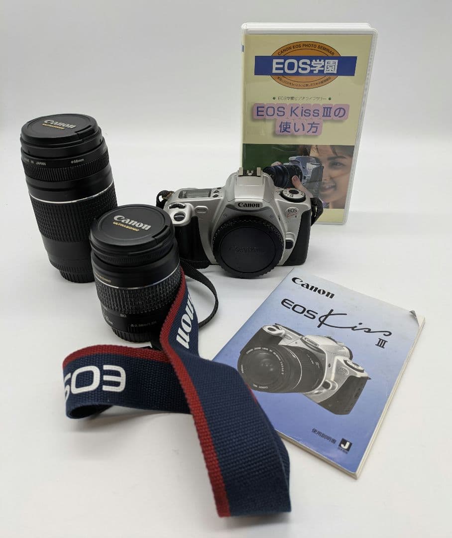 Canon EOS KissIII ダブルレンズキット フィルム カメラ