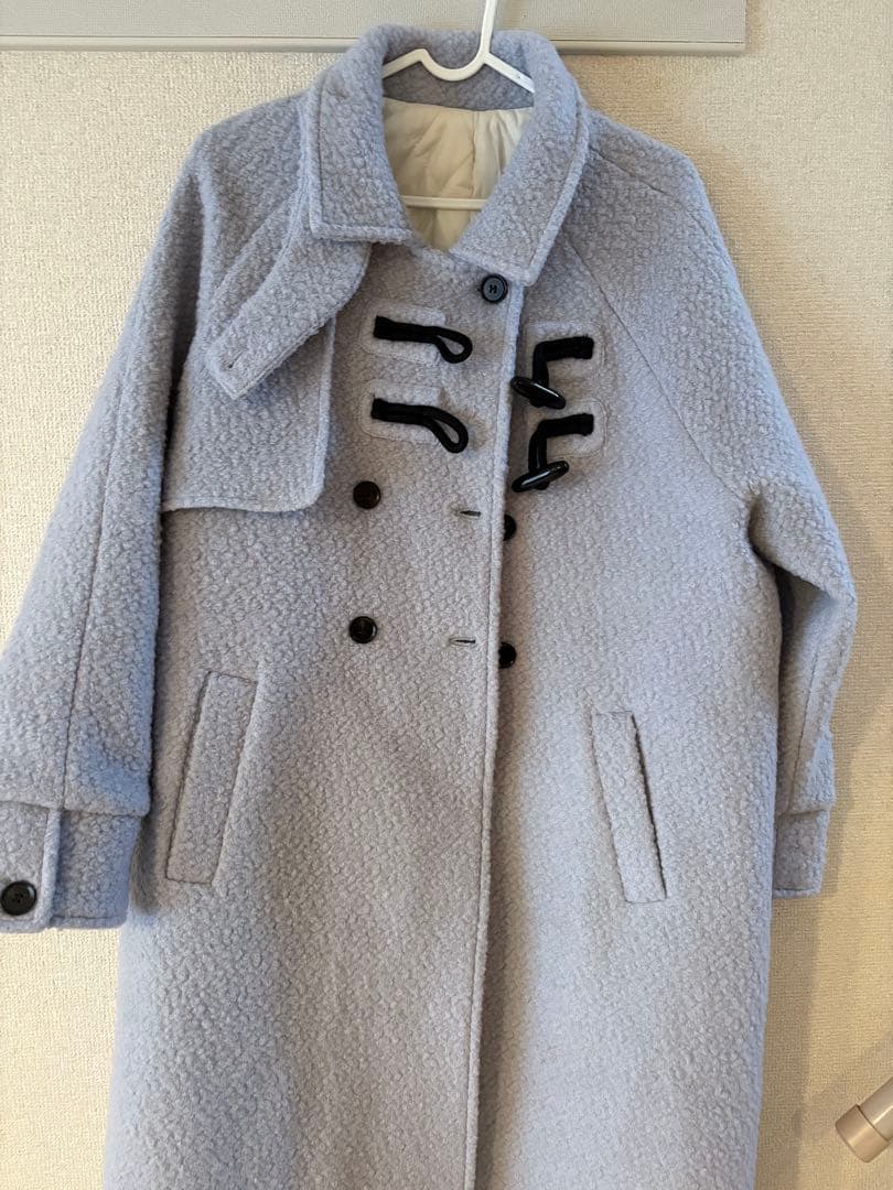 bibby MANON DUFFLE COAT ブルー