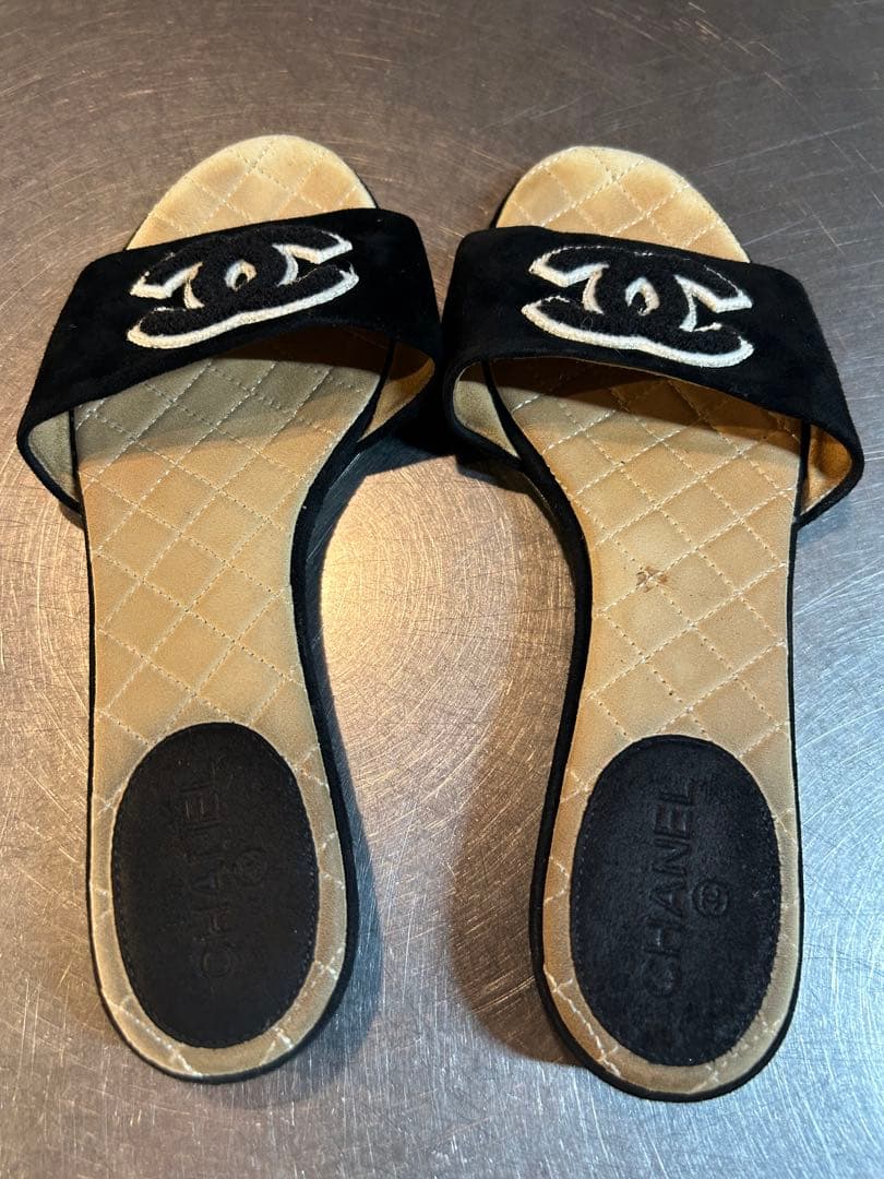 CHANELシャネル　フラットサンダル　CCマーク　34
