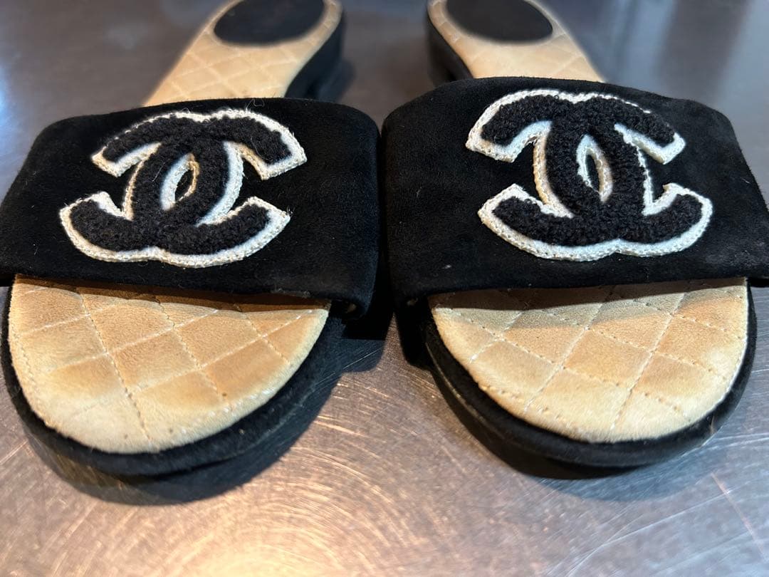 CHANELシャネル　フラットサンダル　CCマーク　34