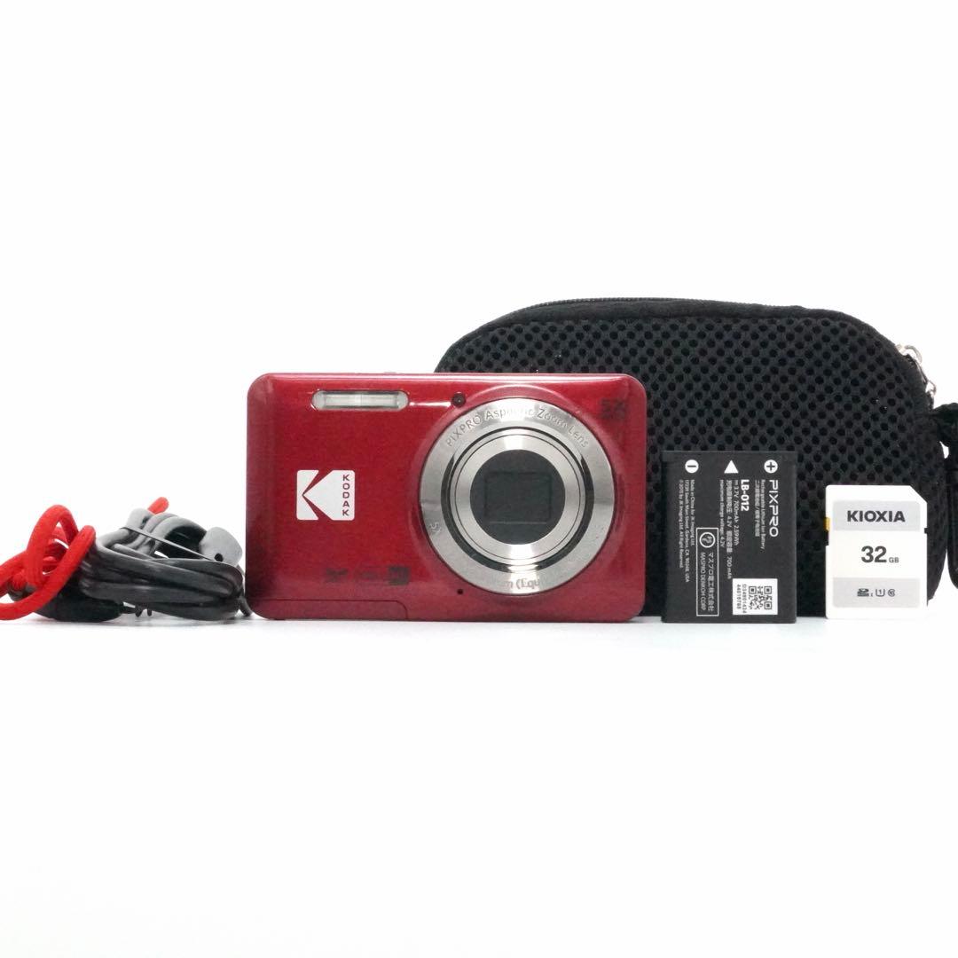 KODAK PIXPRO FZ55 レッド デジタルカメラ