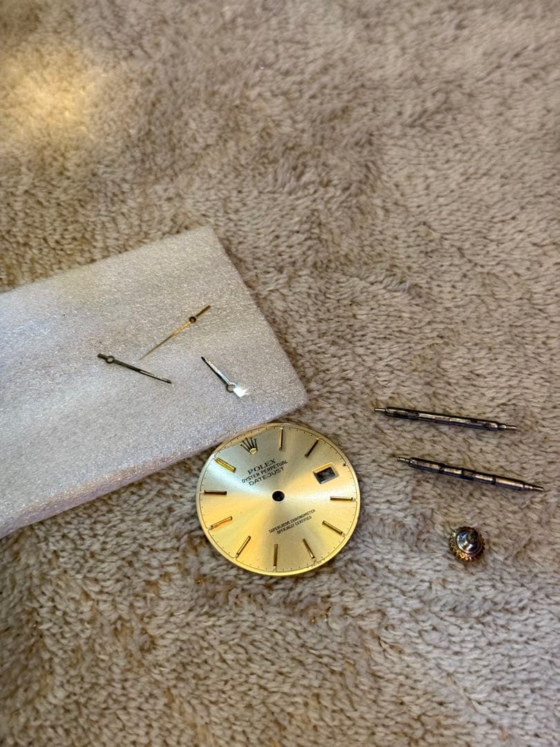 ROLEX Datejust ゴールド文字盤 針セット