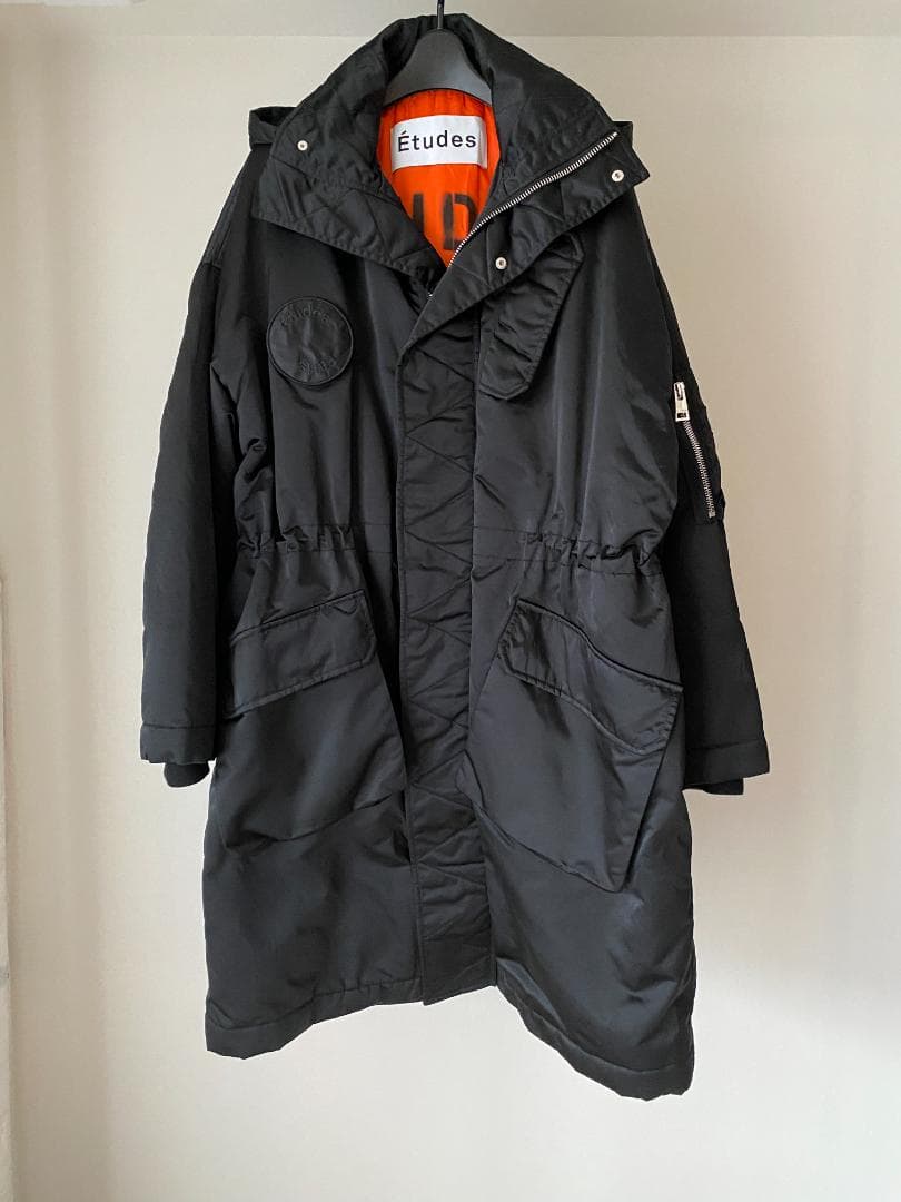 Études Studio パーカーコート ブラック