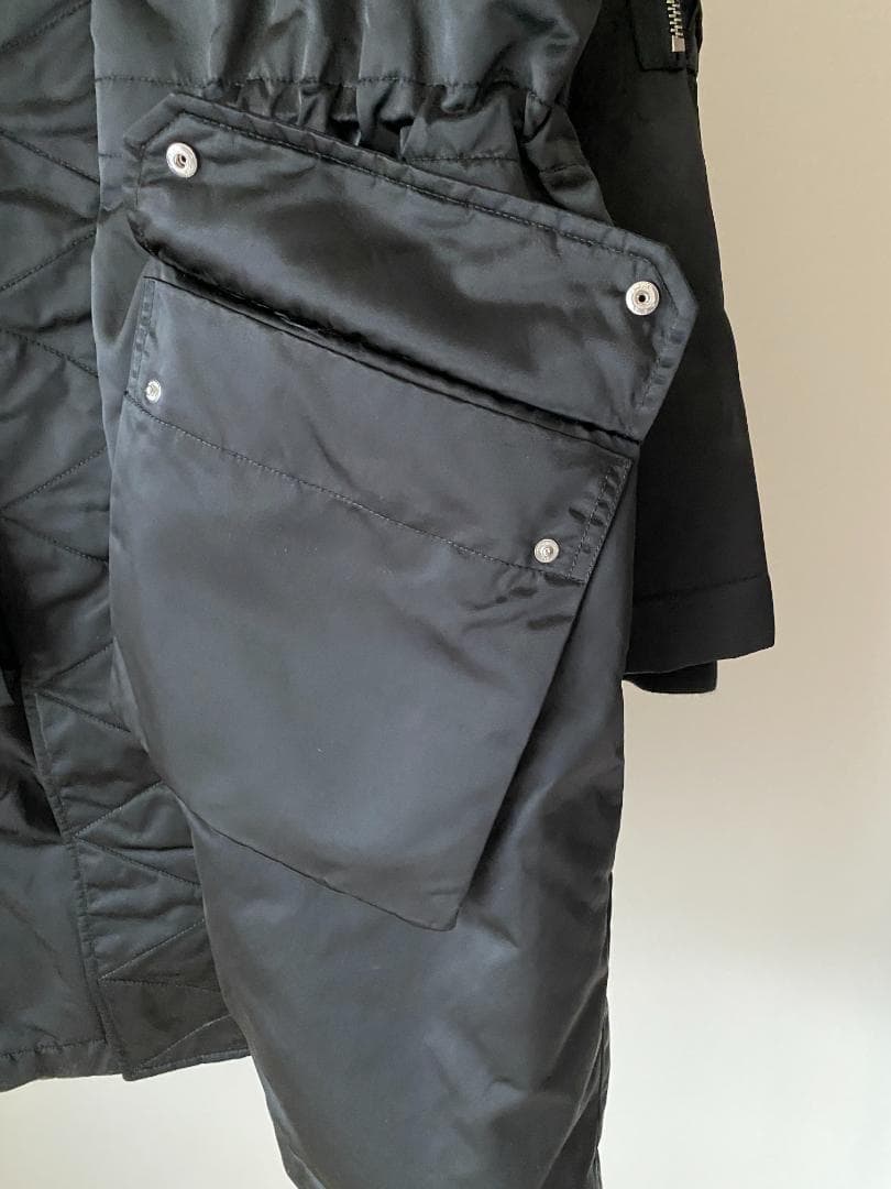 Études Studio パーカーコート ブラック