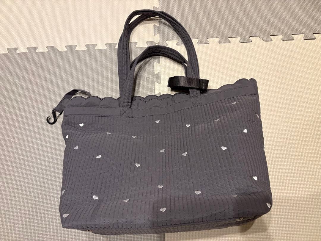 【Donoban】スカラップマザーズバック グレー