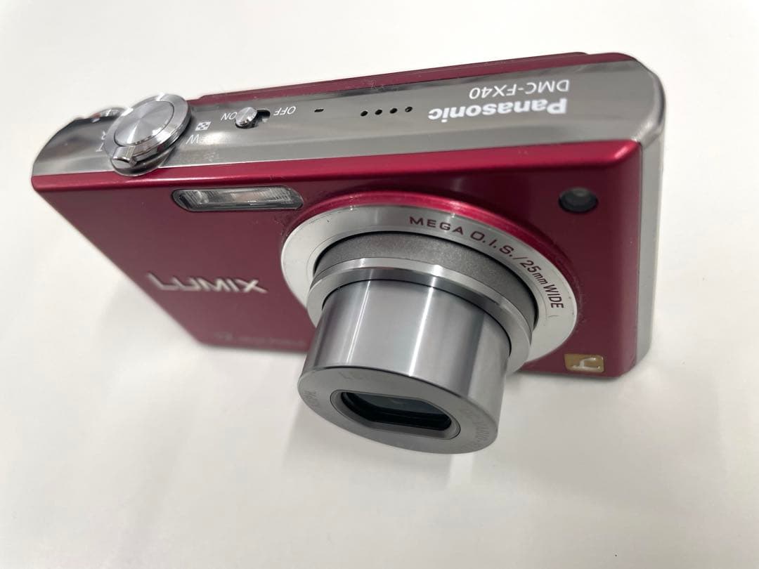 Panasonic LUMIX DMC-FX40 12MP デジタルカメラレッド