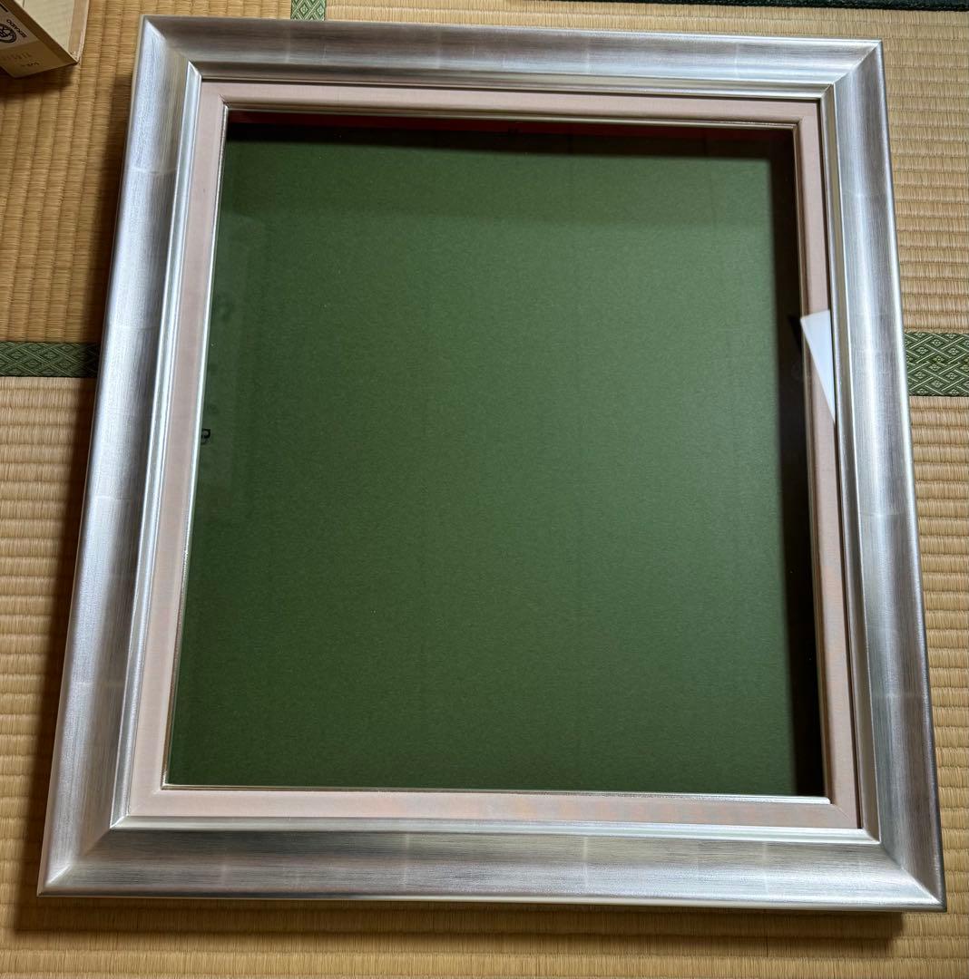 世界堂　弓平　F10 シルバー 木製 油彩額縁