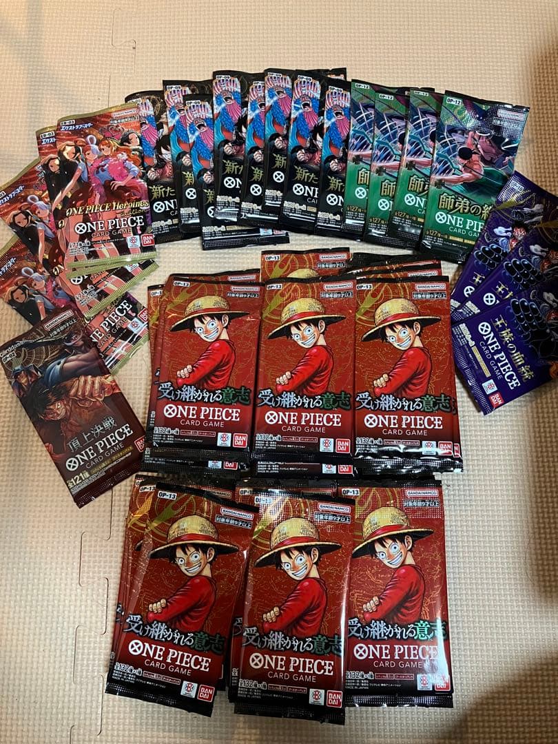 ワンピースカード　受け継がれる意志　未開封60パック　おまけ20パック