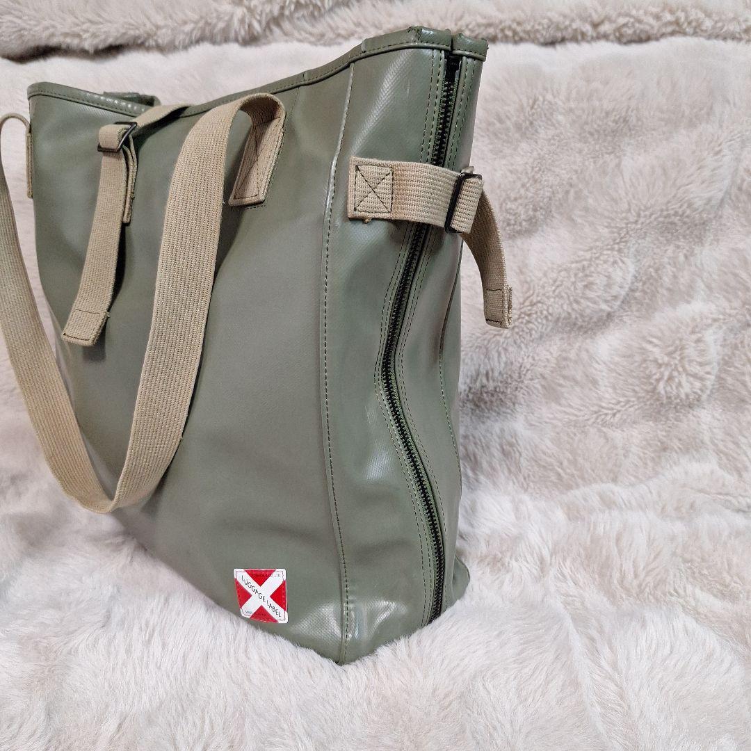 ラゲッジレーベル ライナー トートバッグ 赤バッテン LUGGAGE LABEL