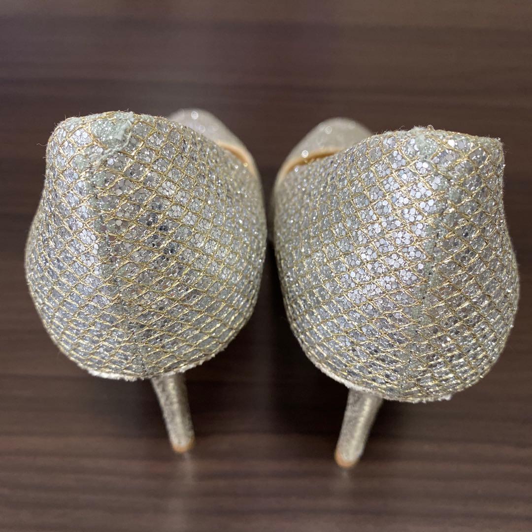JIMMY CHOO グリッター パンプス