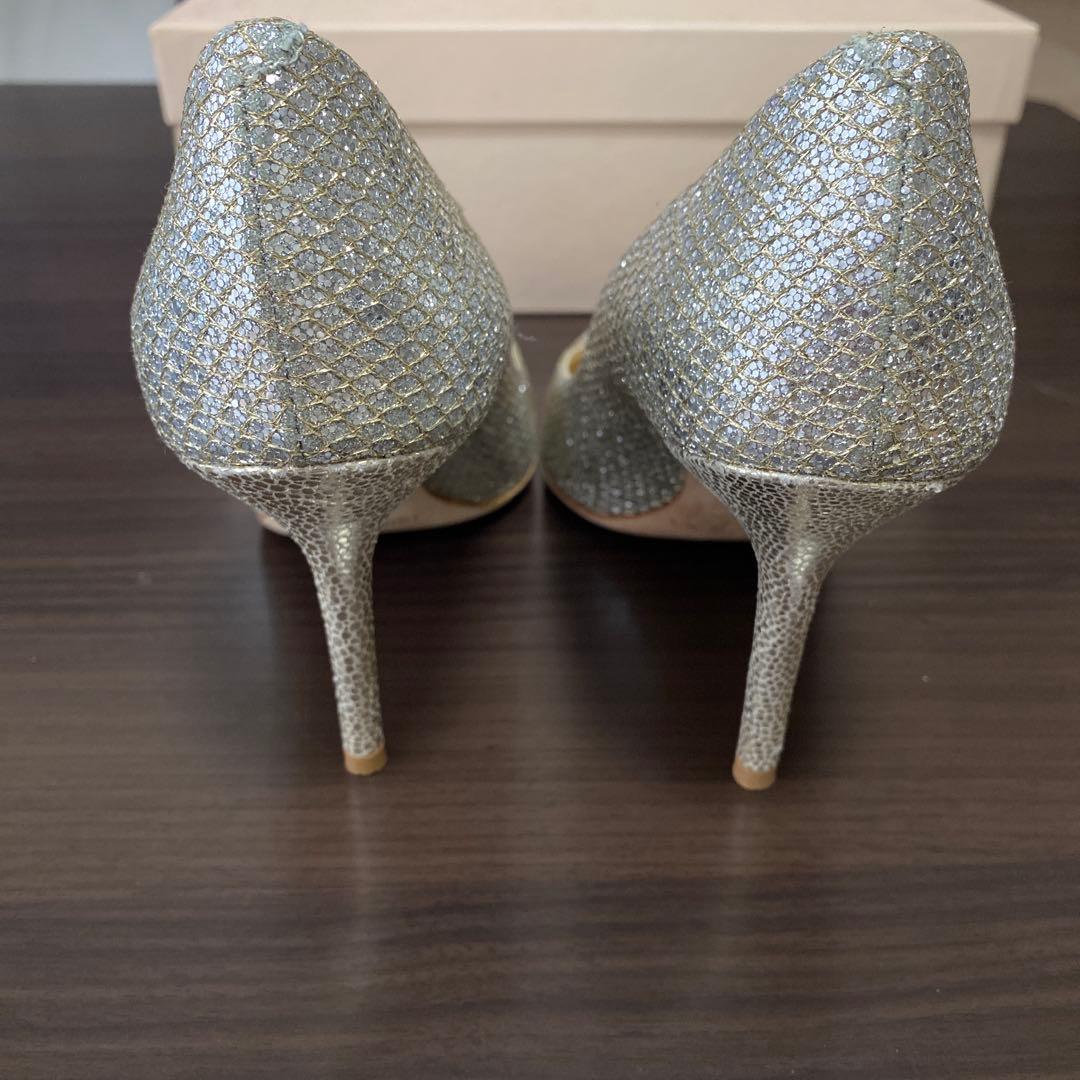 JIMMY CHOO グリッター パンプス