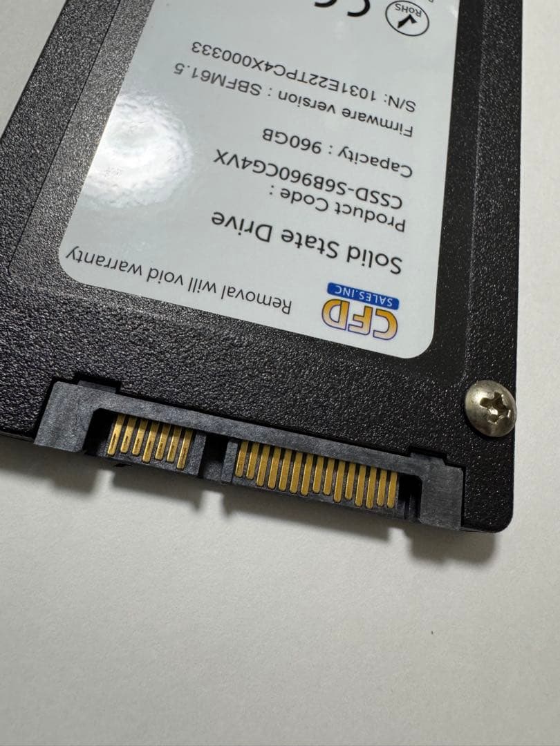 外付けハードディスク・ドライブ CFD 960GB SSD CSSD-S6B960CG3VX