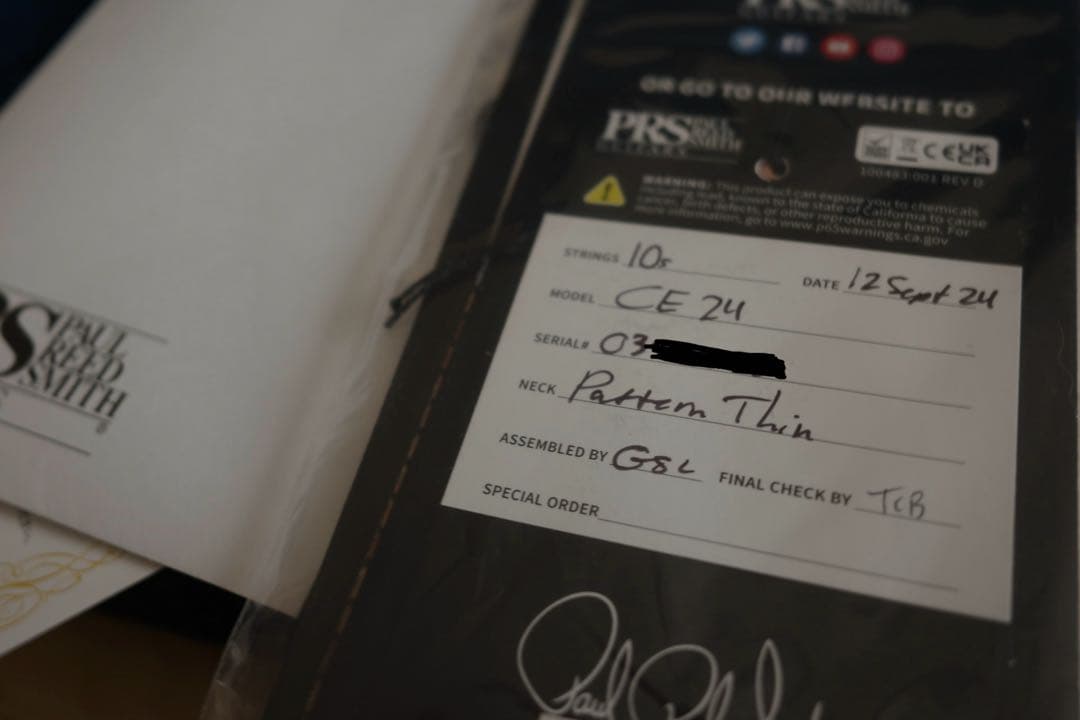 ご*う様 PRS CE24 Configuration Gold Top Lim