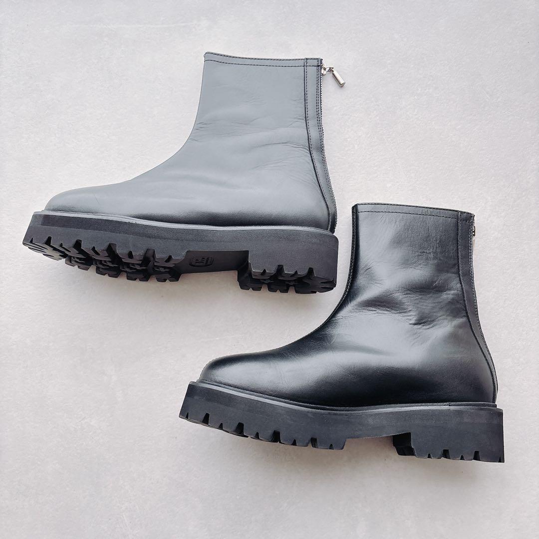 カミナンド バックジップショートブーツ　デミルクスビームス