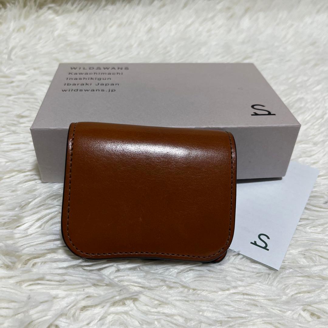 【美品】ワイルドスワンズ　SADDLE PULL UP PALM キャメル