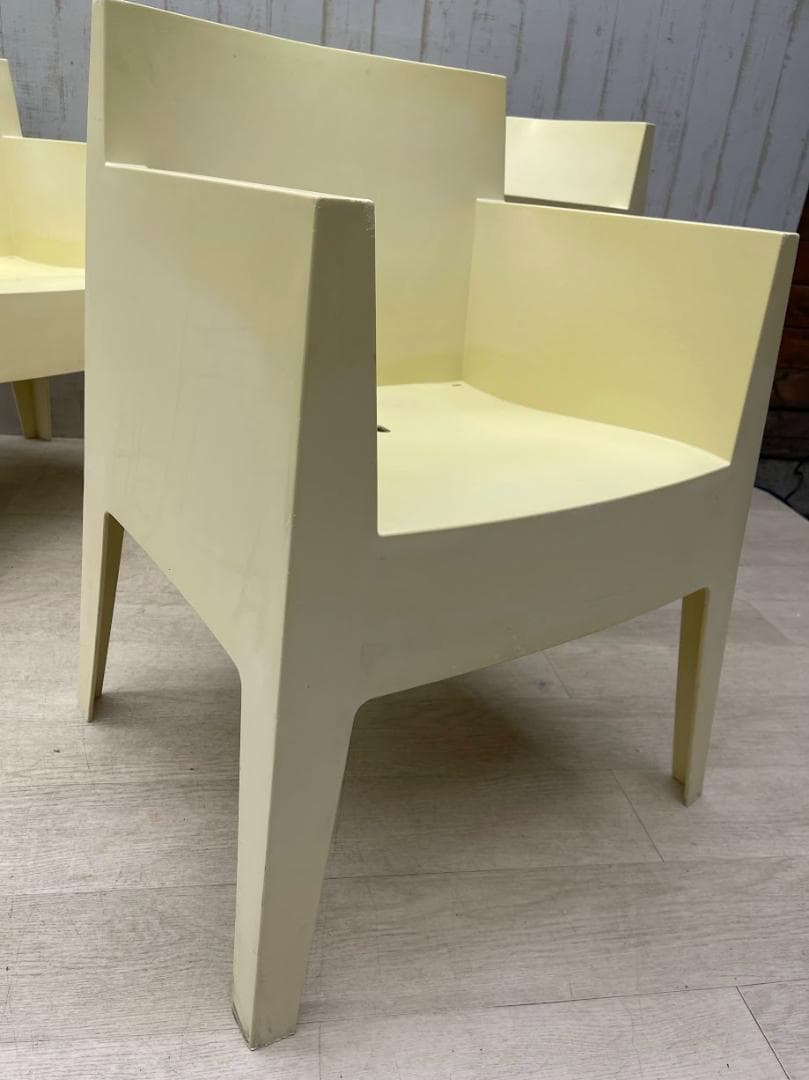 ドリアデ トイチェア アイボリー 4脚 まとめて スタッキングチェア イタリア製