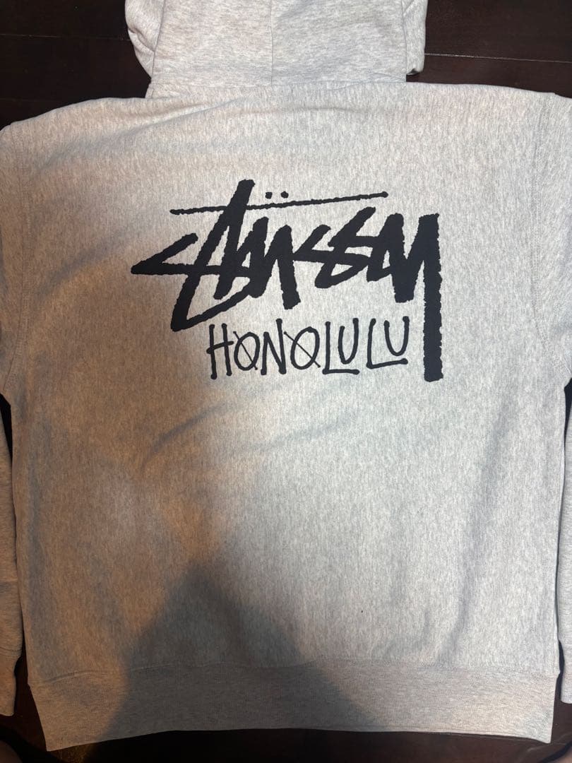 ステューシー　stussy ホノルル限定パーカー　xlアッシュヘザー