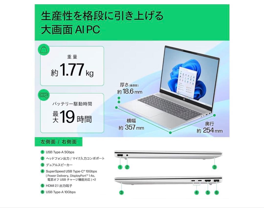Core Ultra 5 16GBメモリ 512GB SSD
