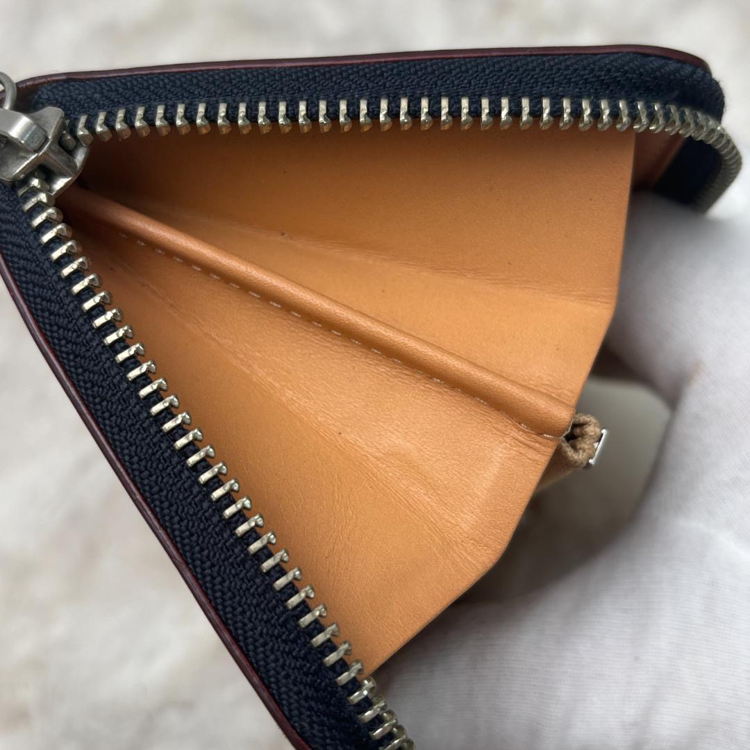 GANZO　ガンゾ　コードバン　ラウンドファスナー　長財布　濃茶