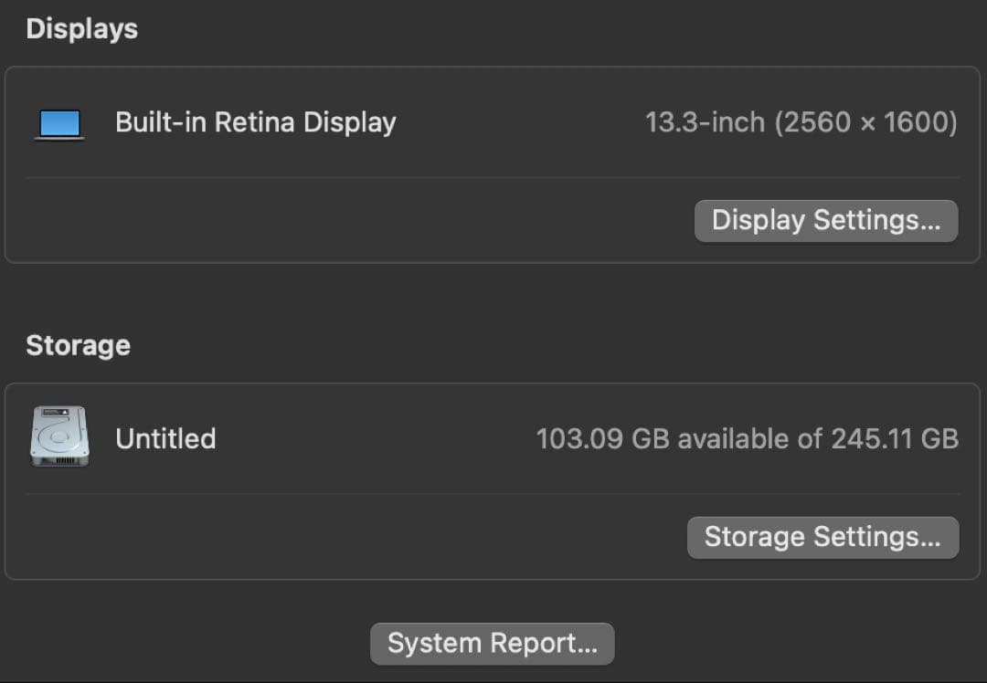 【極美品】MacBook Pro 2020 M1 256GB