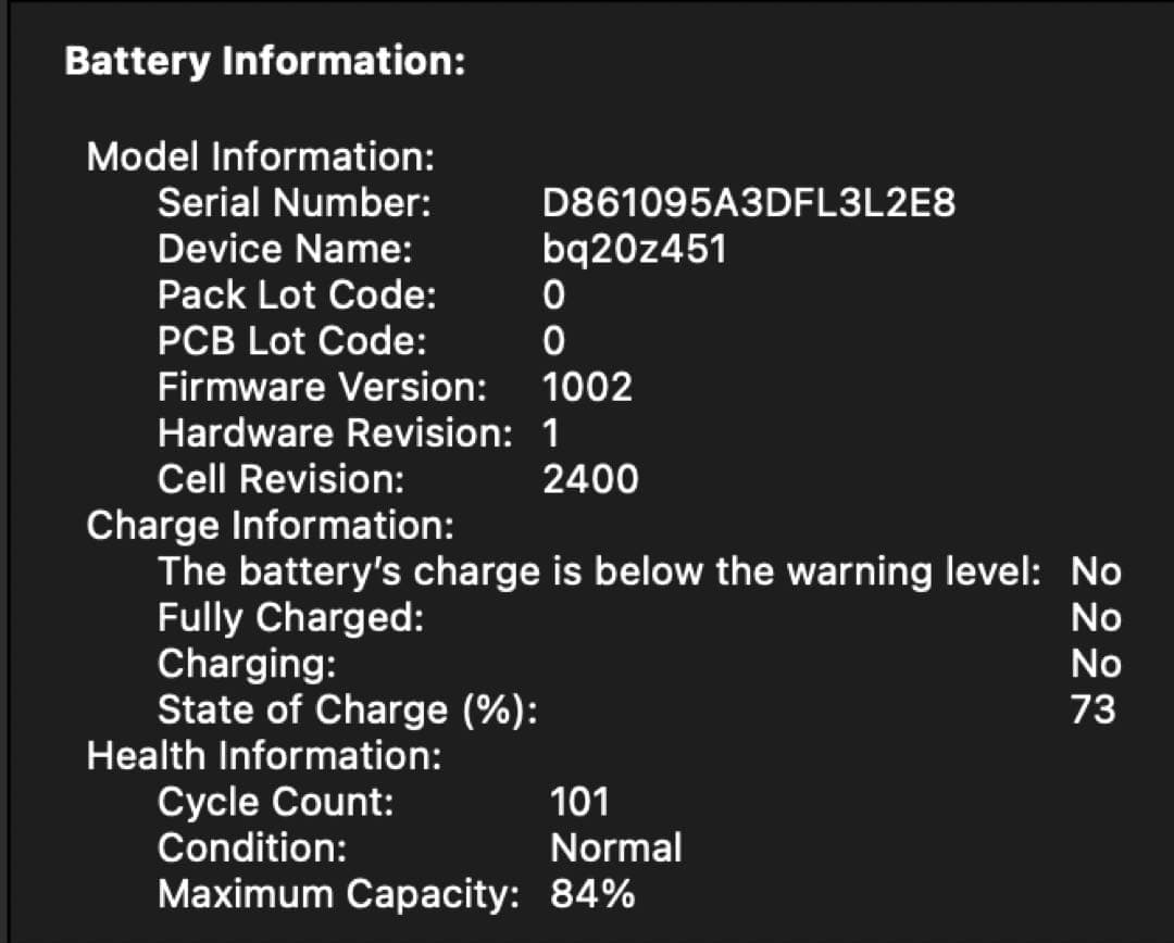 【極美品】MacBook Pro 2020 M1 256GB