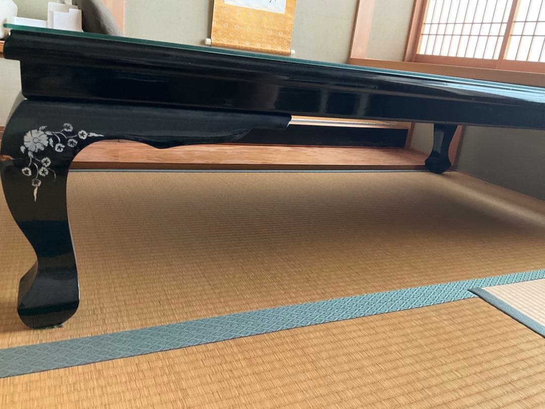 【最終値下げ】和室用 高級 漆塗 ローテーブル 座卓【送料込み】