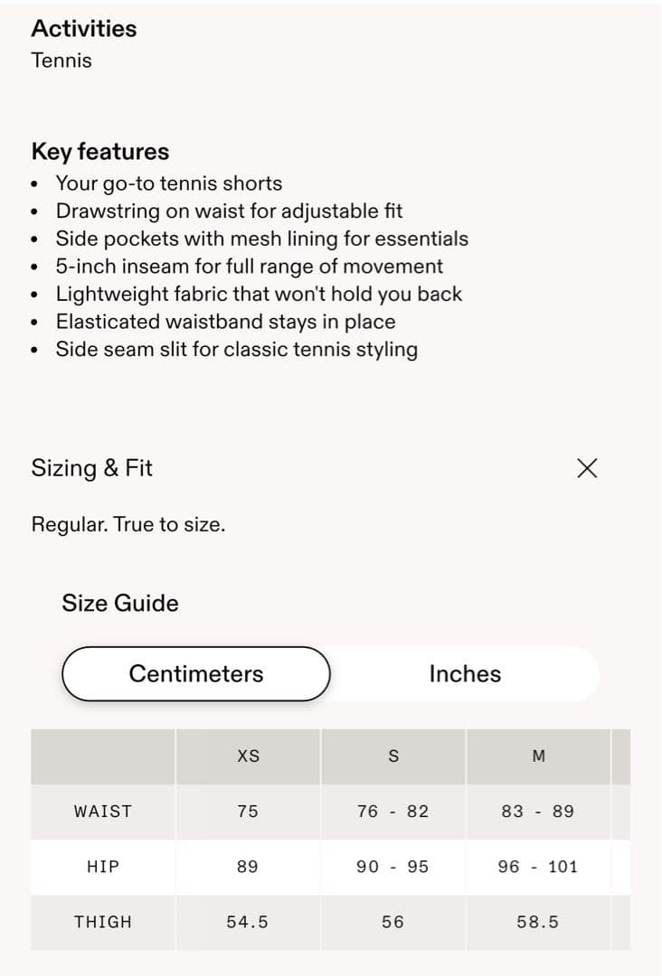 ON : Court Shorts 新品 . 未使用、サイズS、ブラック色