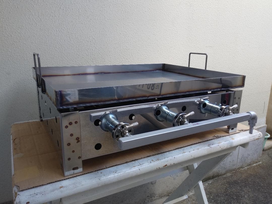 極厚　９mm鉄板　プロパンガスグリラー　お好み　焼きそば　学園文化祭り　未使用品