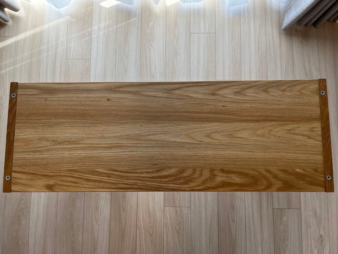 【たのメル便・完成品】無印良品 スタッキングシェルフ ワイド2段 オーク材