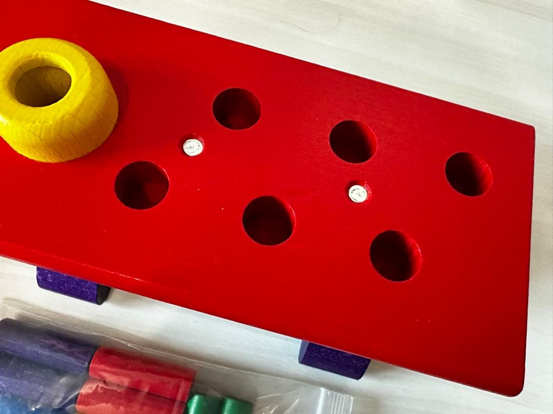 レア✨超美品　nic 大工さん　知育玩具　0歳1歳