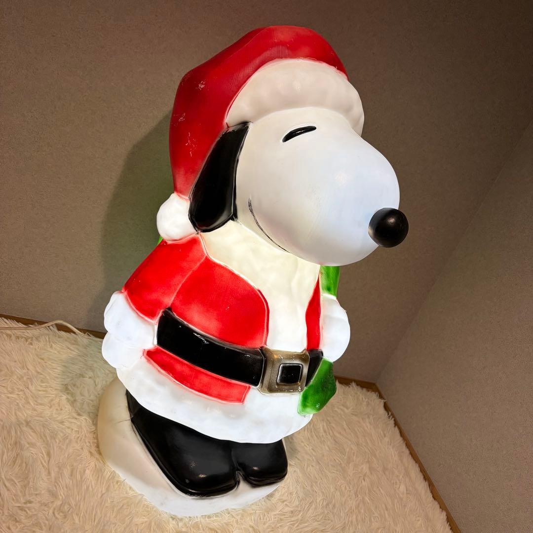 希少 スヌーピー サンタクロース イルミネーション 80cm SNOOPY