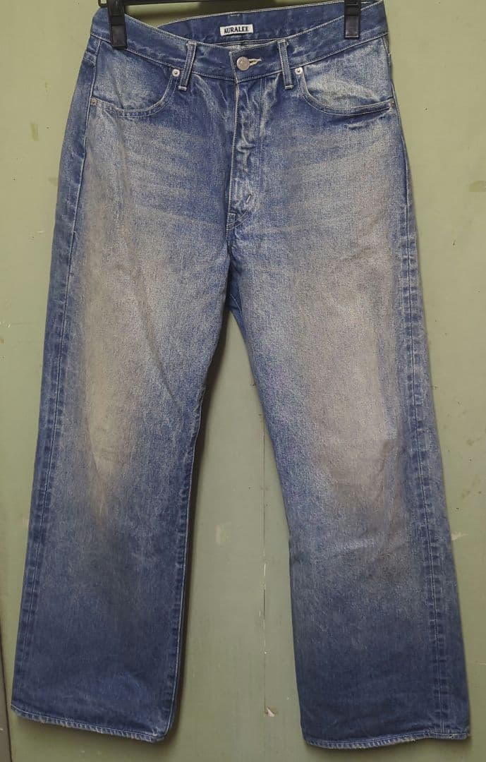 パンツ AURALEE SELVEDGE FADED DENIM PANTS