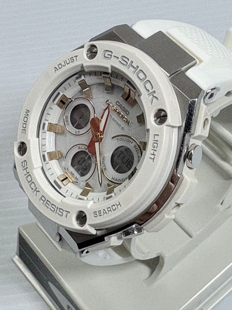 箱付・バンド新品❗️CASIO・G-STEEL・GST-W300・電波ソーラー