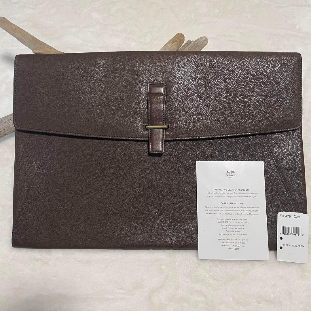 美品COACHコーチ ビジネスバック A4 PC 大容量 ブラウン F70479