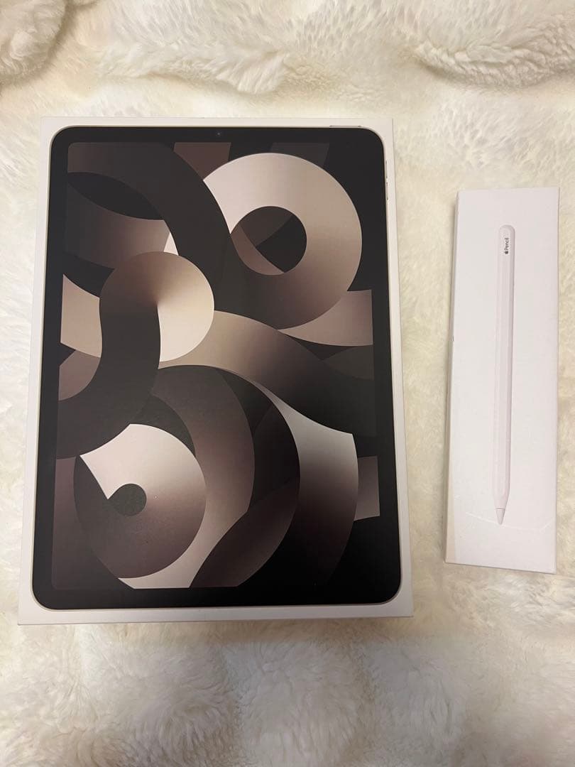 iPad Air(第5世代)スターライト+Apple Pencil(第2世代)