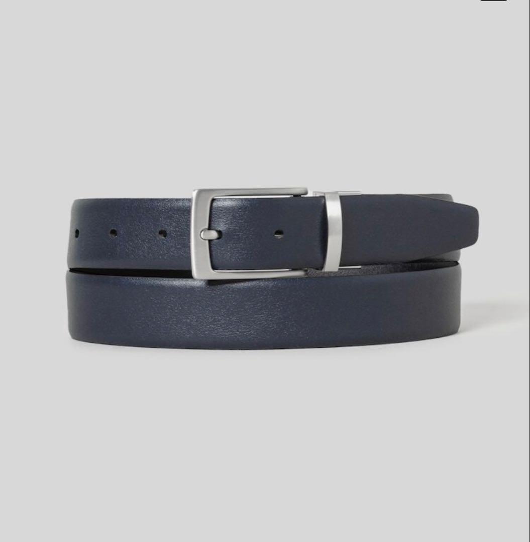 Theory reversible belt ブラック、ネイビー34
