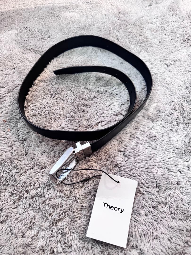 Theory reversible belt ブラック、ネイビー34