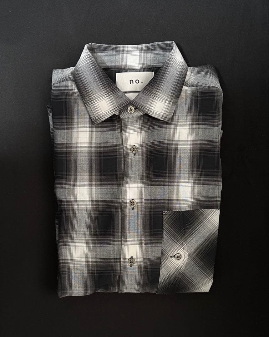 【CTHY＋no.】 OVERSIZE OMBRE CHECK SHIRTS