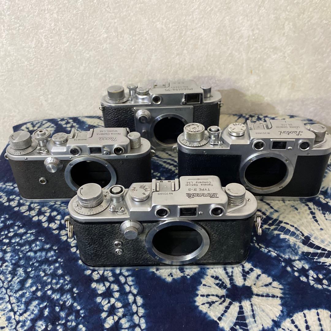 Tanack leotax nicca MINOLTA35 4個バルナックカメラ