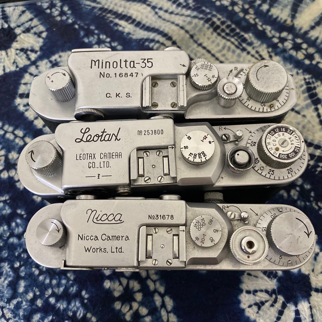 Tanack leotax nicca MINOLTA35 4個バルナックカメラ