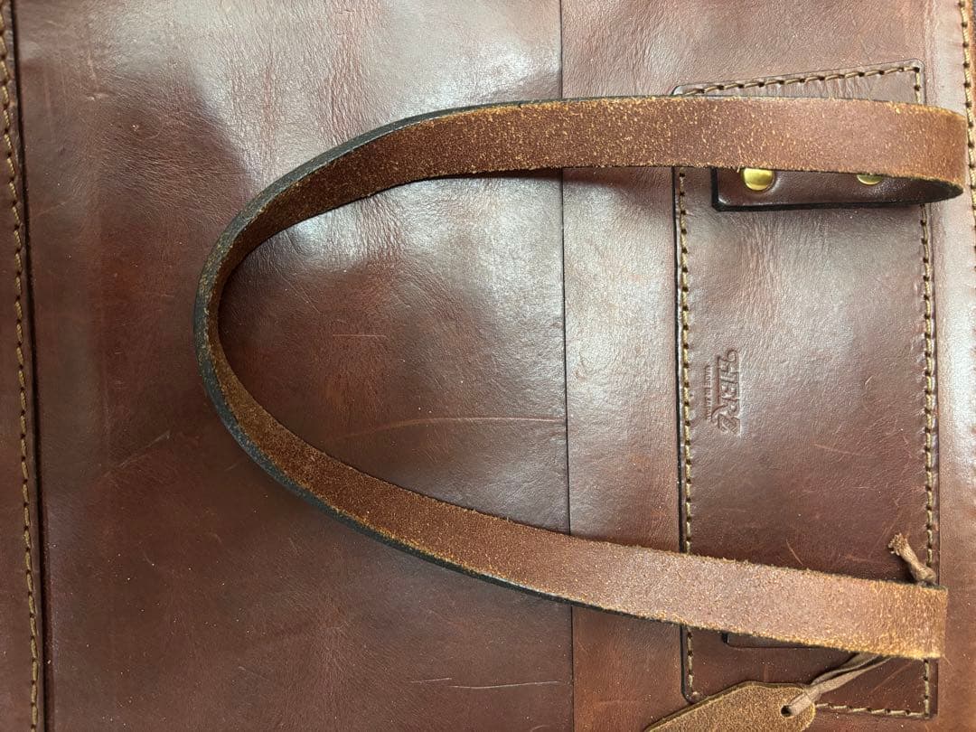 HERZ レザー トートバッグ ブラウン