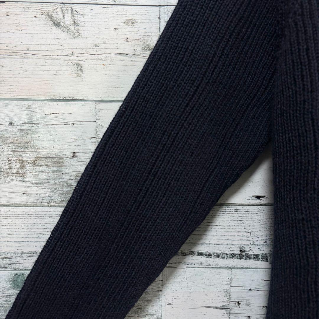 ☆未使用・タグ付☆ケリーウーレンミルズ　畦編みニットプルオーバー　ブラック　38