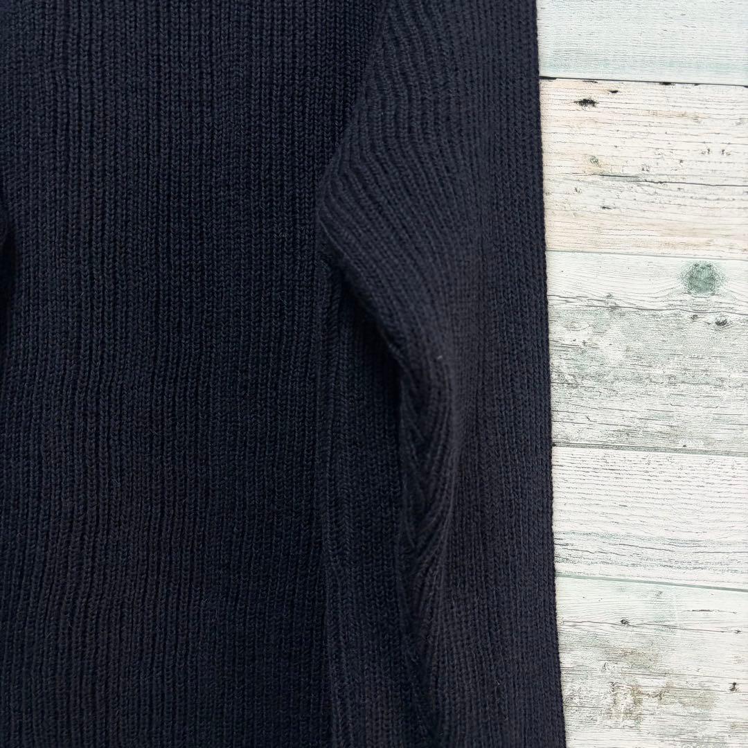 ☆未使用・タグ付☆ケリーウーレンミルズ　畦編みニットプルオーバー　ブラック　38